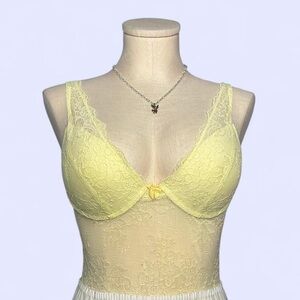 Yellow Lace Lingerie Woman’s M